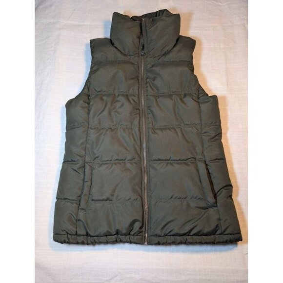 Old Navy Jackets & Blazers - Old Navy Frost Free Fleece Lined Full Zip Quilted Puffer Vest Green Sz XS C10